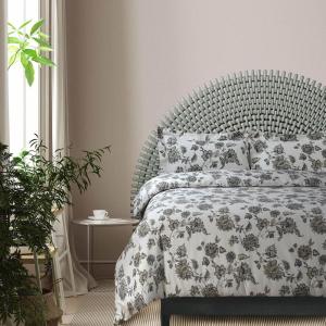 imageTribeca Living WOU170DUVETKIBL Duvet Set King Winter Outing BlueGrey