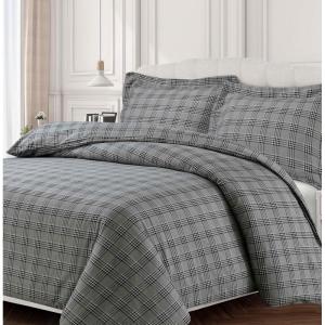 imageTribeca Living WOU170DUVETKIBL Duvet Set King Winter Outing BlueSavannah