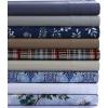 imageAzores Home Cotton Flannel Queen Duvet Cover Set Oversized Wrinkle Resistant Soft Touch Includes One Duvet Cover and Two Sham Pillowcases 170GSM CamelDark Blue