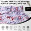 imageJuliette Printed Oversized Duvet Set Red TwinRed