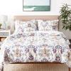 imageTribeca Living MTOILDUVETKIDR Duvet Set King Deer Toile Deep RedAbstract Paisley