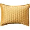 imageTribeca Living Velvet King Quilt Set  ThreePiece Honeycomb Stitch Bedding Super Soft 260GSM Velvet Oversized Quilt and Two Sham Pillowcases Emerald GreenGold