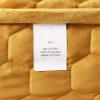 imageTribeca Living Velvet King Quilt Set  ThreePiece Honeycomb Stitch Bedding Super Soft 260GSM Velvet Oversized Quilt and Two Sham Pillowcases Emerald GreenGold