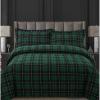 imageTribeca Living SASL170DUVEQUBL Duvet Covers Queen Santas SleighCambridge Plaid