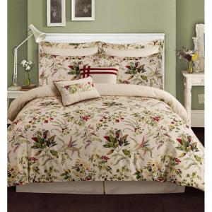 imageMaui 5Piece Egyptian Cotton Percale Printed Duvet Cover Set Queen