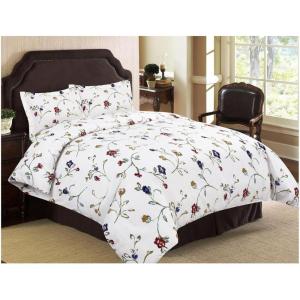 imageTribeca Living Flannel Floral Garden Printed 170 GSM Duvet Cover Set Queen Multicolored TLFLFG170DSQUMulticolored