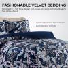 imagePariza Printed Oversized Velvet UltraSoft Luxury Quilt Set with Shams Wrinkle ampamp Fade Resitant AllSeason Diamond Stitching Durable and Fine Quality Queen MulticolorPariza Multicolor