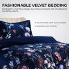 imagePariza Printed Oversized Velvet UltraSoft Luxury Quilt Set with Shams Wrinkle ampamp Fade Resitant AllSeason Diamond Stitching Durable and Fine Quality Queen MulticolorAmal Multicolor