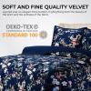 imagePariza Printed Oversized Velvet UltraSoft Luxury Quilt Set with Shams Wrinkle ampamp Fade Resitant AllSeason Diamond Stitching Durable and Fine Quality Queen MulticolorCalla Multicolor