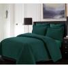 imageTribeca Living Brisbane Oversized Twin Quilt Bedding Set Solid 2Piece Quilted Bedspread Coverlet with Matching Pillow Sham Super Soft Fade and Wrinkle Resistant Quilts Silver GreyTeal