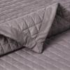 imageTribeca Living Brisbane Oversized Twin Quilt Bedding Set Solid 2Piece Quilted Bedspread Coverlet with Matching Pillow Sham Super Soft Fade and Wrinkle Resistant Quilts Silver GreyGray