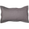 imageTribeca Living Brisbane Oversized Twin Quilt Bedding Set Solid 2Piece Quilted Bedspread Coverlet with Matching Pillow Sham Super Soft Fade and Wrinkle Resistant Quilts Silver GreyGray