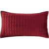 imageTribeca Living Velvet King Quilt Set ThreePiece Box Stitch Bedding Includes Oversized Quilt ampamp Two Shams 260GSM Super Soft Velvet TaupeBurgundy