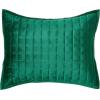 imageTribeca Living Velvet King Quilt Set ThreePiece Box Stitch Bedding Includes Oversized Quilt ampamp Two Shams 260GSM Super Soft Velvet TaupeEmerald Green