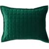 imageTribeca Living Velvet King Quilt Set ThreePiece Box Stitch Bedding Includes Oversized Quilt ampamp Two Shams 260GSM Super Soft Velvet TaupeEmerald Green
