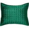 imageTribeca Living Velvet King Quilt Set ThreePiece Box Stitch Bedding Includes Oversized Quilt ampamp Two Shams 260GSM Super Soft Velvet TaupeEmerald Green