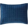 imageTribeca Living Velvet King Quilt Set ThreePiece Box Stitch Bedding Includes Oversized Quilt ampamp Two Shams 260GSM Super Soft Velvet TaupeNavy Blue