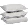 imageTribeca Living Velvet King Quilt Set ThreePiece Box Stitch Bedding Includes Oversized Quilt ampamp Two Shams 260GSM Super Soft Velvet TaupeSilver Grey