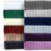 imageTribeca Living Velvet King Quilt Set ThreePiece Box Stitch Bedding Includes Oversized Quilt ampamp Two Shams 260GSM Super Soft Velvet TaupeSilver Grey