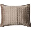 imageTribeca Living Velvet King Quilt Set ThreePiece Box Stitch Bedding Includes Oversized Quilt ampamp Two Shams 260GSM Super Soft Velvet TaupeTaupe