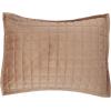 imageTribeca Living Velvet King Quilt Set ThreePiece Box Stitch Bedding Includes Oversized Quilt ampamp Two Shams 260GSM Super Soft Velvet TaupeTaupe