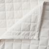 imageTribeca Living Velvet King Quilt Set ThreePiece Box Stitch Bedding Includes Oversized Quilt ampamp Two Shams 260GSM Super Soft Velvet TaupeWhite