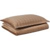 imageTribeca Living Velvet King Quilt Set ThreePiece Box Stitch Bedding Includes Oversized Quilt ampamp Two Shams 260GSM Super Soft Velvet TaupeTaupe