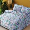 imageAZORES HOME Chloe Floral Printed UltraSoft 2Piece Oversized Quilt Set Easy Care and Fade Resistant  Twin GreenChloe Green
