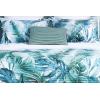 imageAZORES HOME Chloe Floral Printed UltraSoft 2Piece Oversized Quilt Set Easy Care and Fade Resistant  Twin GreenDeep Blue