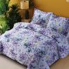 imageAZORES HOME Chloe Floral Printed UltraSoft 2Piece Oversized Quilt Set Easy Care and Fade Resistant  Twin GreenJuliette Deep Purple