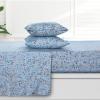 imageAzores 300 Thread Count Organic Cotton Deep Pocket Bed Sheet Set Fits up to 19 Inch Mattress  California King CarolinaYellowBlue