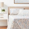 imageAzores 300 Thread Count Organic Cotton Deep Pocket Bed Sheet Set Fits up to 19 Inch Mattress  California King CarolinaYellowCream