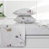 imageAzores 300 Thread Count Organic Cotton Deep Pocket Bed Sheet Set Fits up to 19 Inch Mattress  California King CarolinaYellowSelena Multicolor