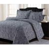 imageTribeca Living FLOQUILTTWBL Lyon Printed Oversized Geometric Quilt Set Twin Floral MultiFloral Multi