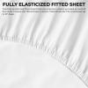 imageTribeca Living MF110DPSSCKPU Solid Deep Pocket Sheet Set California King PurpleAtlantic