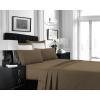 imageTribeca Living MF110DPSSCKPU Solid Deep Pocket Sheet Set California King PurpleChocolate