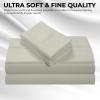imageTribeca Living MF110DPSSCKPU Solid Deep Pocket Sheet Set California King PurpleCloud