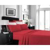 imageTribeca Living MF110DPSSCKPU Solid Deep Pocket Sheet Set California King PurpleDeep Red