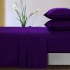 imageTribeca Living MF110DPSSCKPU Solid Deep Pocket Sheet Set California King PurpleFig