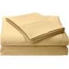 imageTribeca Living MF110DPSSCKPU Solid Deep Pocket Sheet Set California King PurpleGold