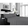 imageTribeca Living MF110DPSSCKPU Solid Deep Pocket Sheet Set California King PurpleGrey