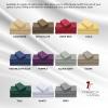 imageTribeca Living MF110DPSSCKPU Solid Deep Pocket Sheet Set California King PurpleMoonlight Blue
