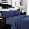 imageTribeca Living MF110DPSSCKPU Solid Deep Pocket Sheet Set California King PurpleMoonlight Blue