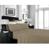 imageTribeca Living MF110DPSSCKPU Solid Deep Pocket Sheet Set California King PurpleTaupe