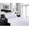 imageTribeca Living MF110DPSSCKPU Solid Deep Pocket Sheet Set California King PurpleWhite