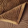 imageTribeca Living Oversized Velvet Quilt 2Piece Twin Bed Set 260GSM Soft Quilted Velvet Includes One Quilt ampamp One Sham CamelCamel