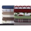 imageTribeca Living SOLFL170SSCKCH Solid 5Ounce Flannel Extra Deep Pocket Cal Chocolate California King Sheet SetCashmere