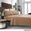 imageTribeca Living SOLFL170SSCKCH Solid 5Ounce Flannel Extra Deep Pocket Cal Chocolate California King Sheet SetCashmere