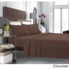 imageTribeca Living SOLFL170SSCKCH Solid 5Ounce Flannel Extra Deep Pocket Cal Chocolate California King Sheet SetChocolate