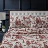 Deer Toile Deep Red